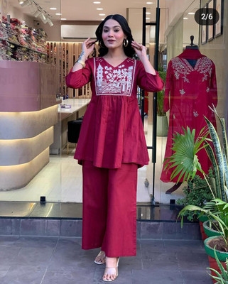 VIBELY Top Palazzos Co-ords Set