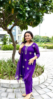 PS PATOLA SWAG Women Kurta Pant Dupatta Set