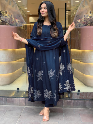 Aaghnya Fashion Women Kurta Pant Dupatta Set