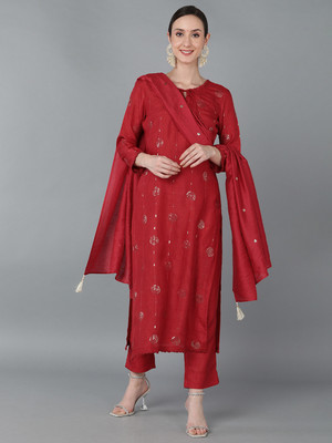 AHIKA Women Kurta Pant Dupatta Set