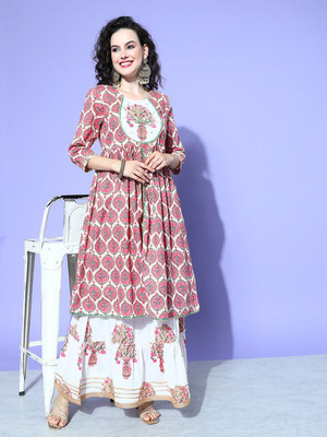 all about you Women Kurta Skirt Dupatta Set