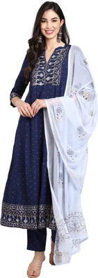 VihaanExim Women Kurta Pant Dupatta Set