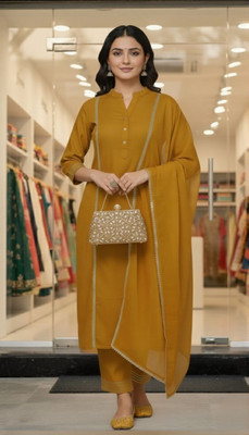 BEEGET FASHION Women Kurta Pant Dupatta Set