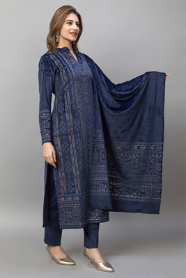 hifzaa Women Kurti Palazzo Dupatta Set