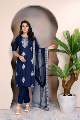 FULPARI Women Kurti Pant Dupatta Set