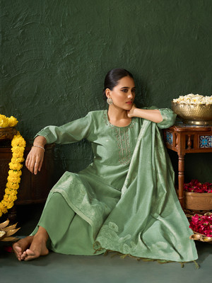 Shaily Women Kurta Palazzo Dupatta Set