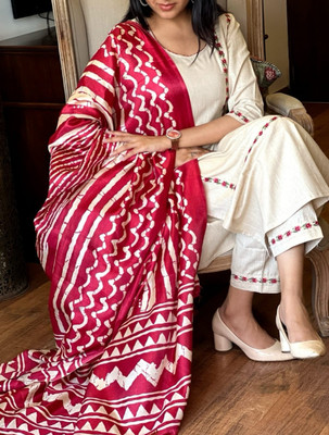 Shree Ramkrishna Fab Women Kurti Pant Dupatta Set