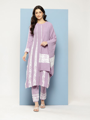HERE&NOW Women Kurti Pant Dupatta Set
