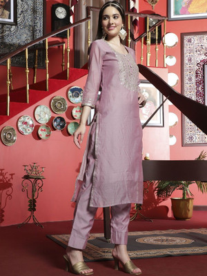 HERE&NOW Women Kurta Pant Dupatta Set