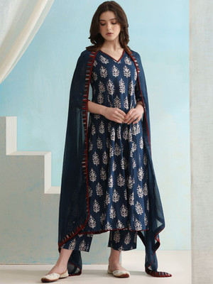 Tejsilai Women Kurta Pant Dupatta Set