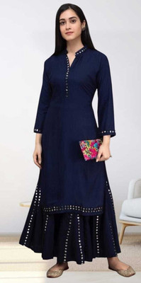 Thesparow Women Kurta Palazzo Set