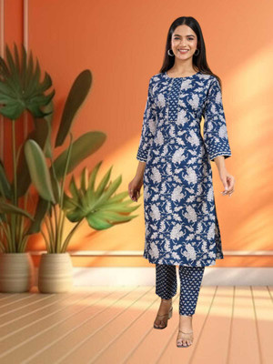 MANJARA Women Kurta Churidar Set