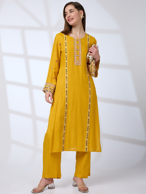 Globus Women Kurta Pant Set