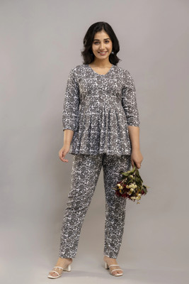 Newturn Women Ethnic Top Pant Set