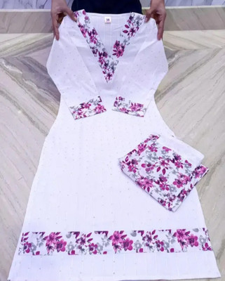 AL MAIZ TEXTILE Women Kurti Pant Set