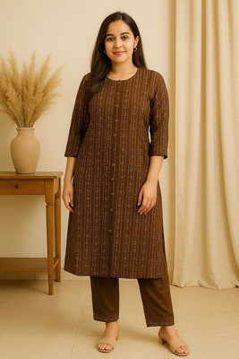 ZEESHAN Women Kurti Palazzo Set