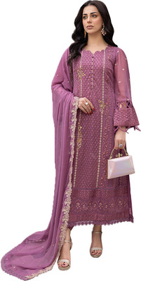 KAPANKU Women Kurta Pant Dupatta Set