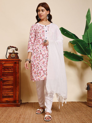 FaeebFashion Women Kurti Pant Dupatta Set