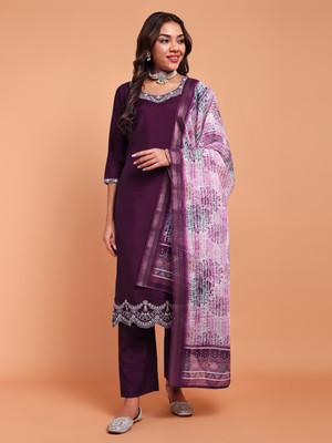 DISHWA FASHION Women Kurta Pant Dupatta Set