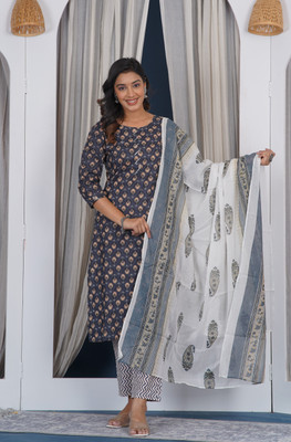 Prathmikta Women Kurti Pant Dupatta Set