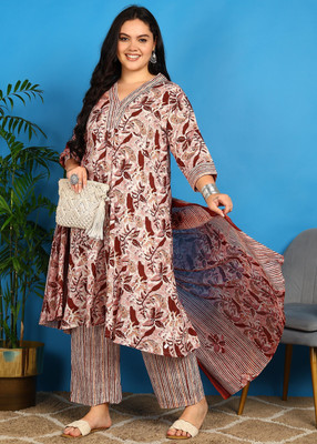 Yash Gallery Women Kurta Pant Dupatta Set