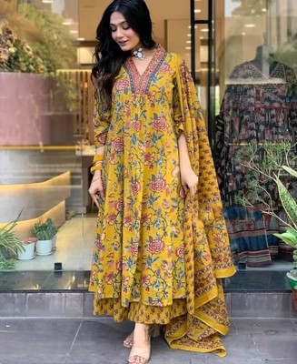 SAVIJA Women Kurta Palazzo Dupatta Set