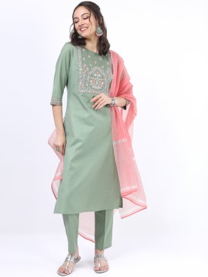 KETCH Women Kurta Pant Dupatta Set