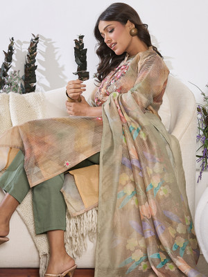 Indo Era Women Kurta Pant Dupatta Set