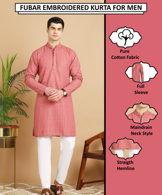 FUBAR Men Kurta Pyjama Set