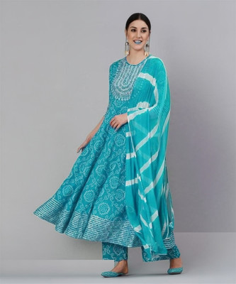 FMK Women Kurta Pant Dupatta Set