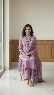 MirrorTrendz Printed Kurta, Trouser/Pant & Dupatta Set