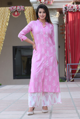NeeModa Women Kurta Palazzo Set