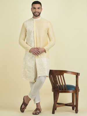 HOUSE OF DEYANN Men Kurta Churidar Set