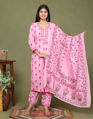 Barbaric Creation Women Kurta Pant Dupatta Set