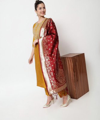 VredeVogel Women Kurta Pant Dupatta Set
