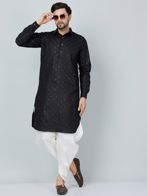 kaifoo Men Kurta Dhoti Pant Set