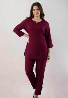 Radhe Fashion Women Crop Top Pant Set