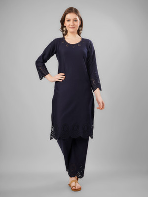 Zamzamlibas Women Kurta Palazzo Cape Set