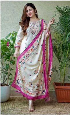 Ranawatintrend Floral Print Kurta, Trouser/Pant & Dupatta Set