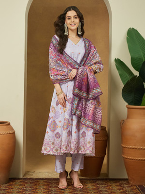 Janasya Women Kurti Pant Dupatta Set