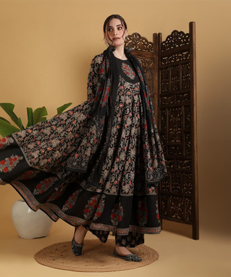 KIMAYRA Women Kurta Palazzo Dupatta Set