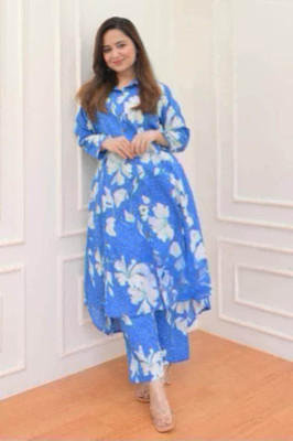 KAHARA Fashion Women Ethnic Top Palazzo Set