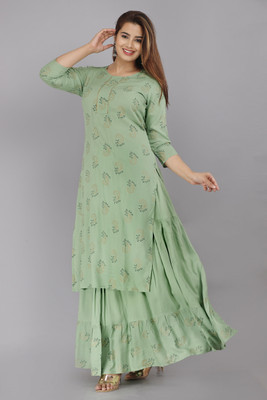 RAJJAS JAIPUR Women Kurti Skirt Set