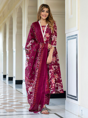 Orni Women Kurta Palazzo Dupatta Set