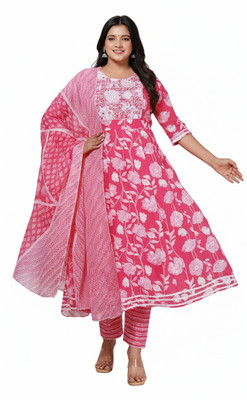 Lakshya hub Women Kurti Pant Dupatta Set