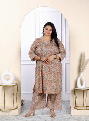 MIRAVAN Women Kurta Palazzo Set