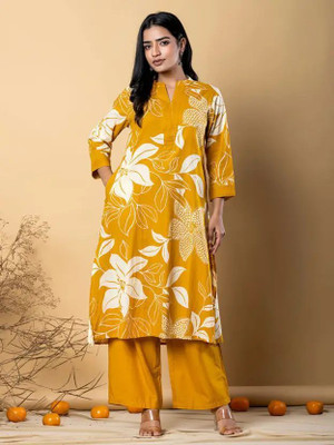 ESTELA Women Kurti Palazzo Set