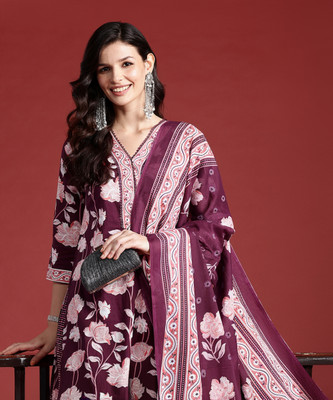 Indo Era Women Kurta Pant Dupatta Set