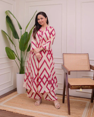 PSAkurti Women Kurta Palazzo Set