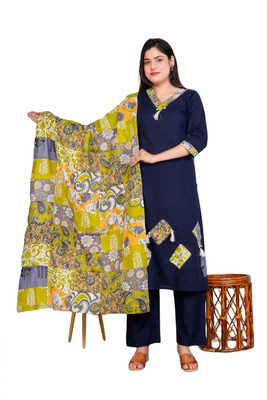 DIA TRENDS Women Kurta Palazzo Dupatta Set